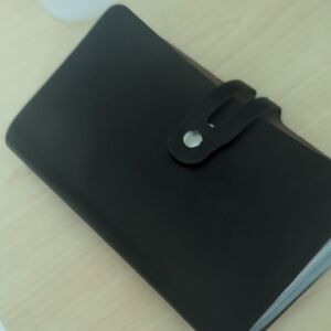 Black Leather Office Binder